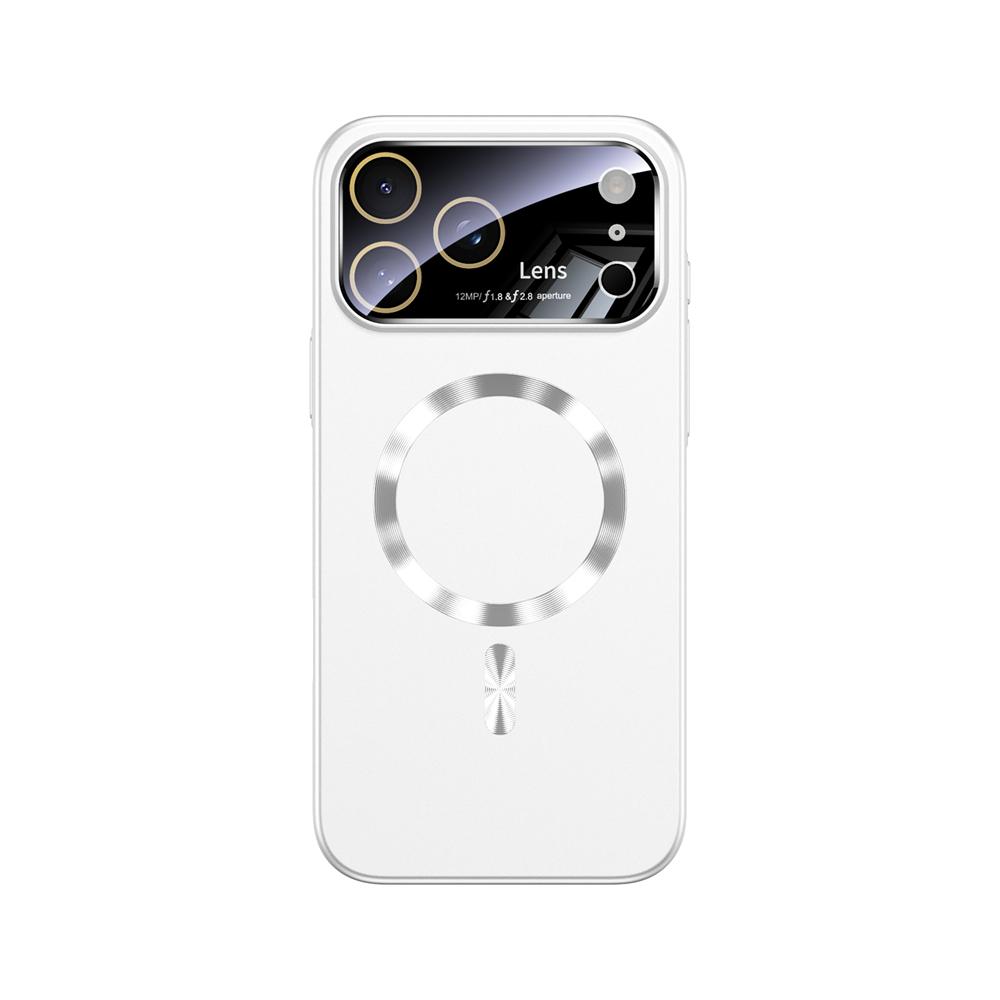 For Magsafe Large Window Magnetic Case For iPhone 17 16 15 14 Pro Max Air Wireless Charge Slim Matte Ultra Thin PC Armor Cover