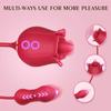 3 In 1 Rose Toy Vibrator for Woman Tongue Licking \nClitoral Stimulator Thrusting G Spot Dildo Clit Nipple Licker for Women Goods