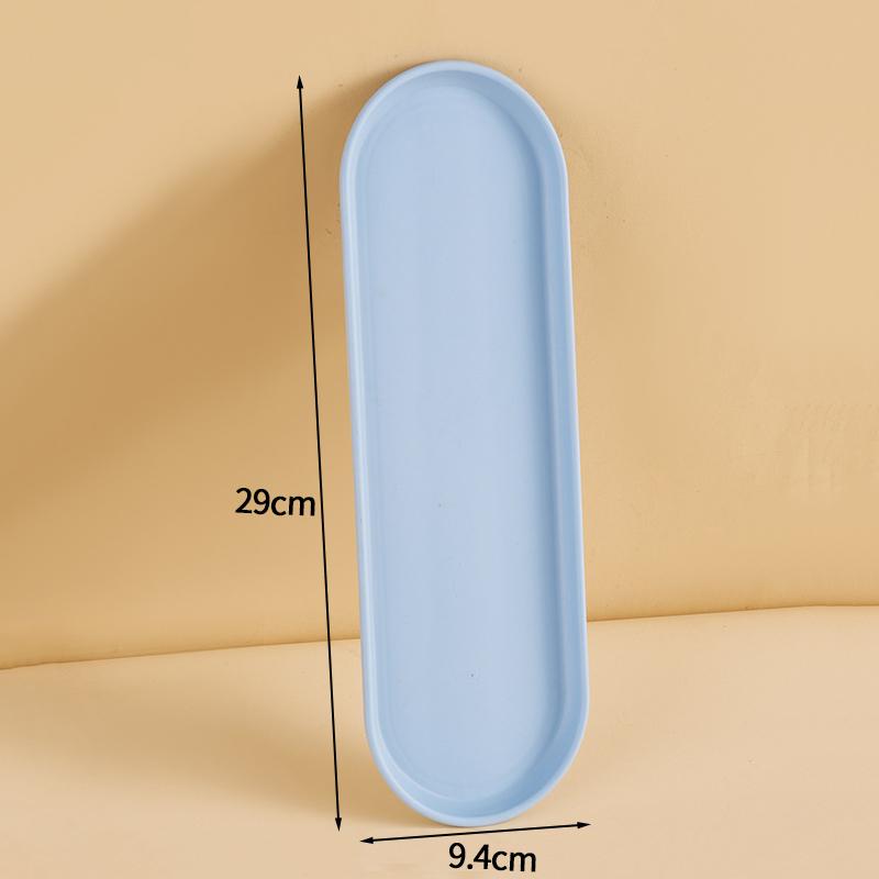 

Овальная пластиковая ПП тарелка для суши, многофункциональная подставка под стакан, набор посуды, тарелка для закусок, тарелка для димсамов, подставка-дренаж для чайника, поднос для десертного стола 29x9.4cm синий