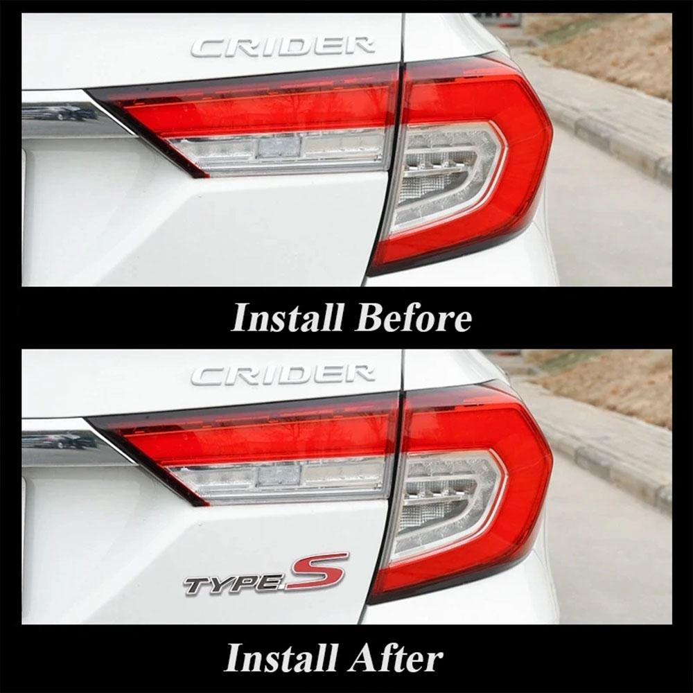 3D Metal Logo Type S Sticker Letter Front Grille Badge Car Rear Trunk Emblem Labels For Car Accessories