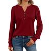 Women's Long Sleeve Shirts Henely Casual Tops Trendy Blouses Cute T-Shirts