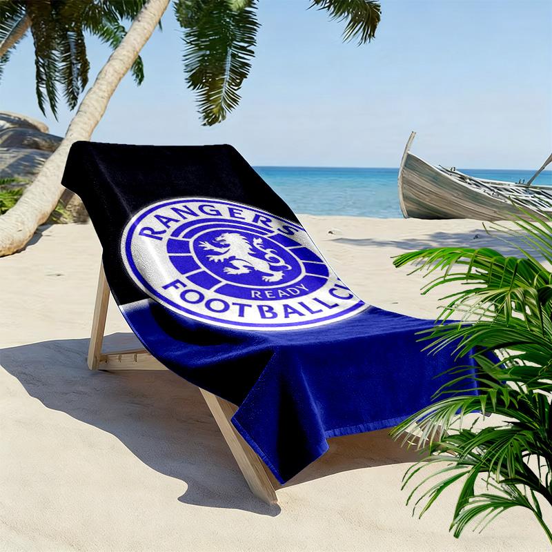 Rangers F.C. Druck Strandtuch, Großes Weiches Schnelltrocknendes Handtuch für Strand Camping Schwimmen