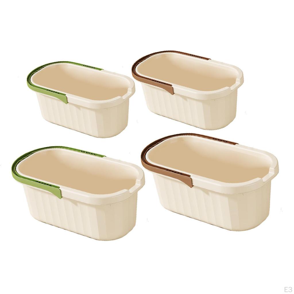 Cleaning Bucket Car Washing Tub Lightweight Multifunctional Water Pot Pail Storage Bin for Beach