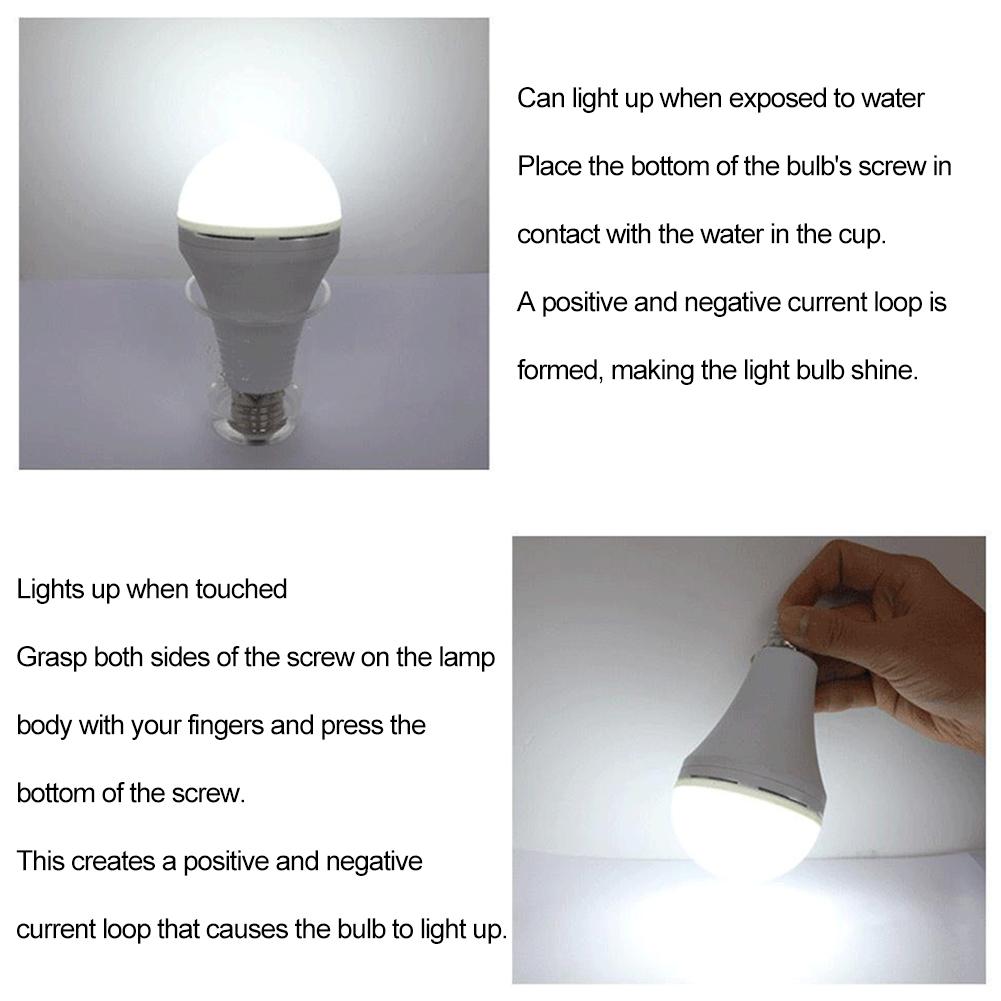 9/15W Emergency LED Light Bulb Rechargeable 1200mAh Battery 85-265V 110V 220V for Camping Tent Lamp Outdoor Lighting