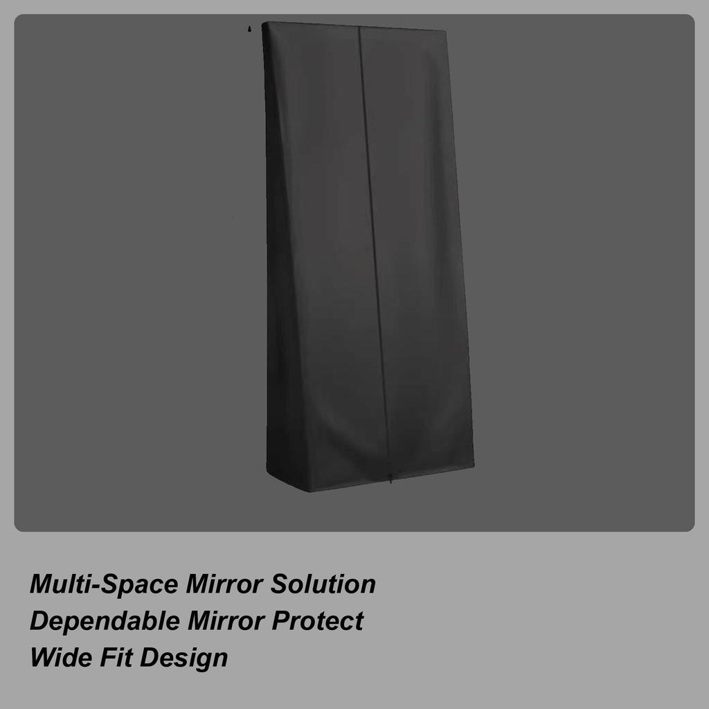 Mirror Dust Cover Waterproof Full-Length Mirror Dust Cover Oxford Fabric Indoor Furniture Protector For Hallway Dormitory