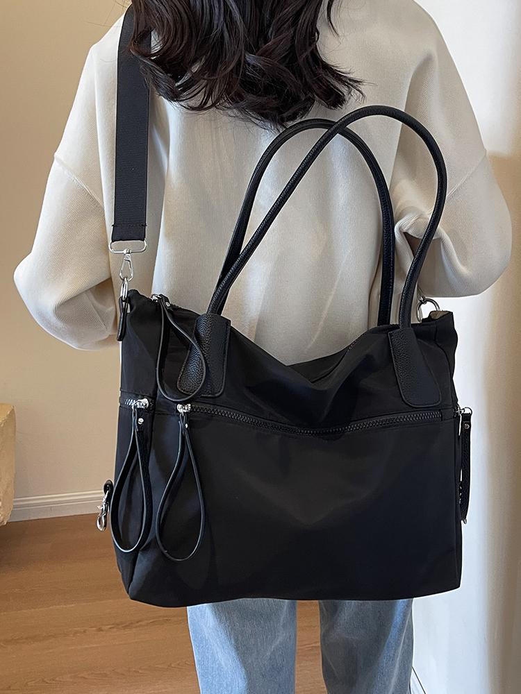 Women's Large Oxford Cloth Tote Bag - Versatile Crossbody for Autumn/Winter Travel 2026