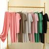 Women's Ice Silk Summer Pajama Set - Short-Sleeved Top & Wide-Leg Pants - Casual Loose Fit, 2026 Collection