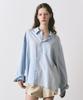Easy O Woman Sway Loose Pale Shirt_Sky Blue