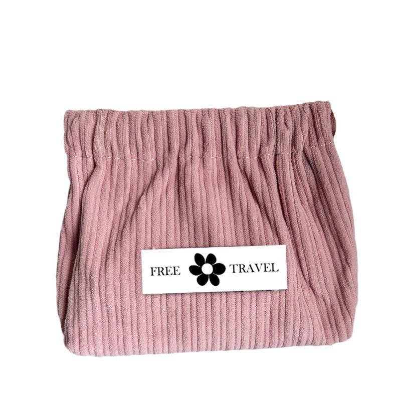 2023 Damen Cord Kordelzug Münzbörse & Kosmetiktasche