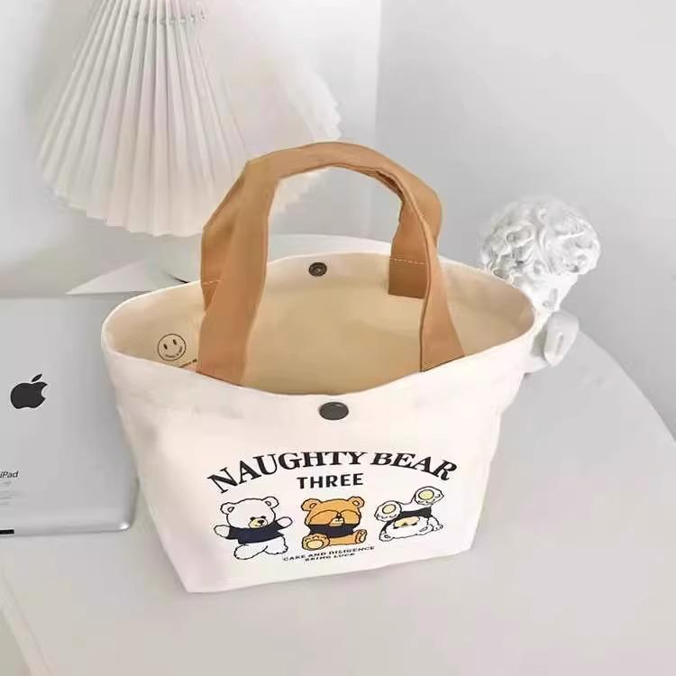 Mini Wszechstronna płócienna torebka - Idealna na lunch, dla studentów i do przechowywania w biurze