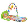 Baby Piano Play Mat, Kick & Play Baby Activity Gym, Musical Tummy Time Mat with 5 Colorful Hanging Toys, Baby