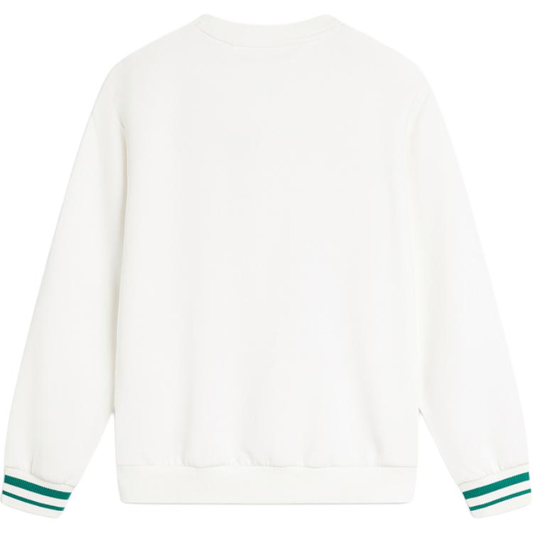 Li-Ning Comfortable Casual Letter Sweatshirt Women tops Off-White AWDU598-1