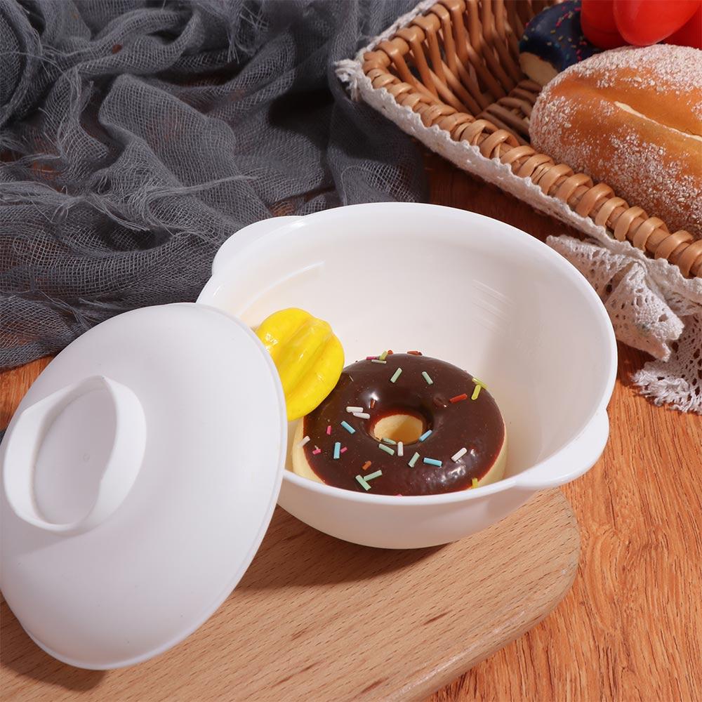 Binaurální miska na instantní nudle s víčkem Polévková miska Nádobí Miska na ramen Kolej