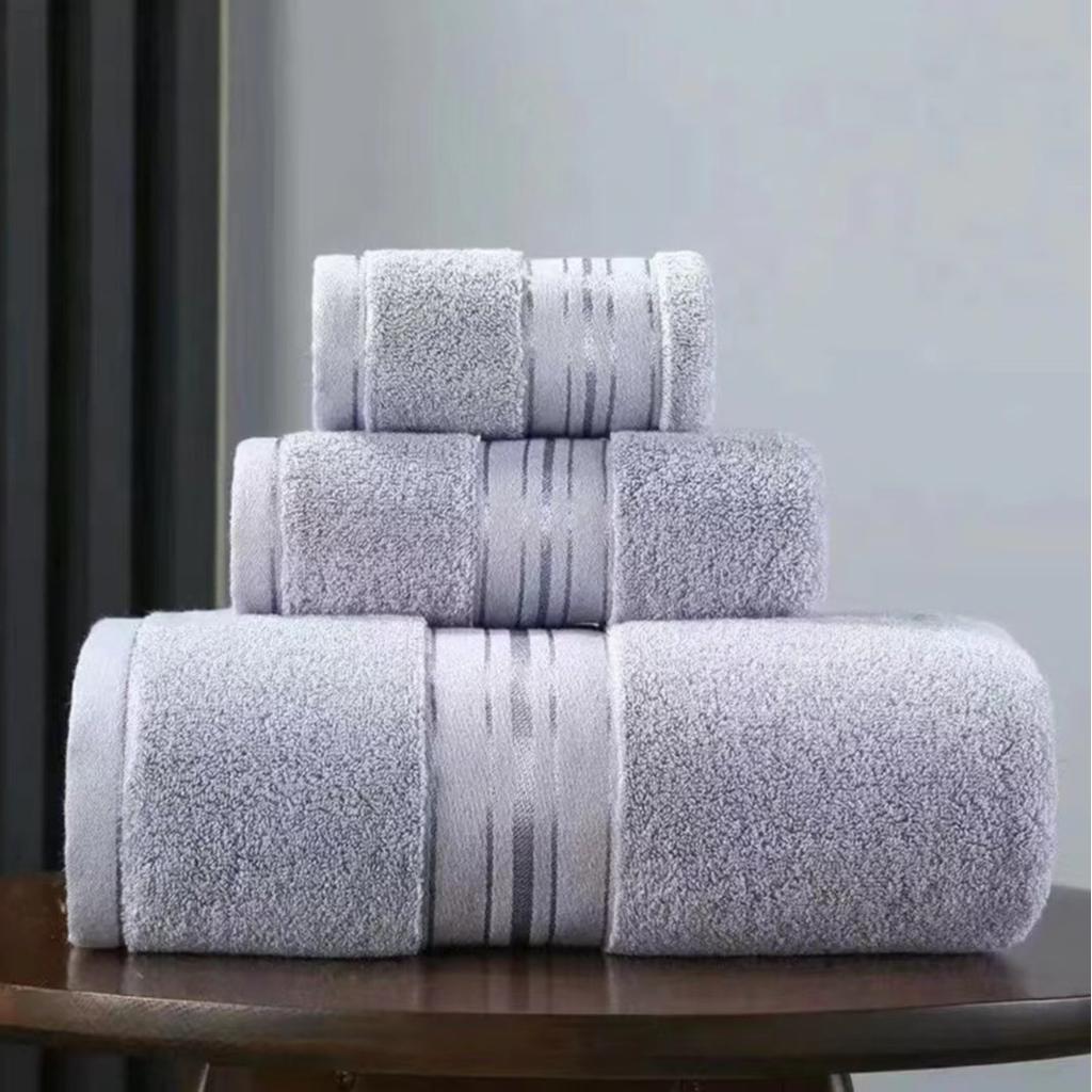 Bathroom Face Towel for Household 3 Towels Absorbent Towel Pure Cotton Quick Absorbent Soft Quick Dry Thickened Face Towel
