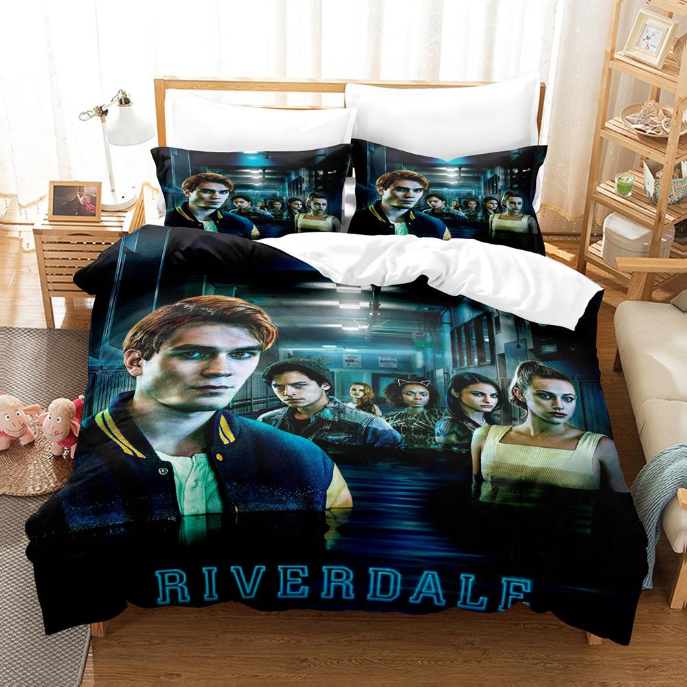 TV R-Riverdale Bedding Set Archie Andrews Betty Cooper Duvet Cover Bed Set Quilt Cover Pillowcase For Girls Boys Teen Decor