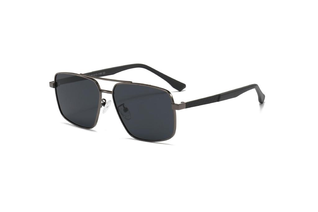 KAJILA 2026 Men's Retro Square Frame Polarized Sunglasses with Double Bridge Sun Protection