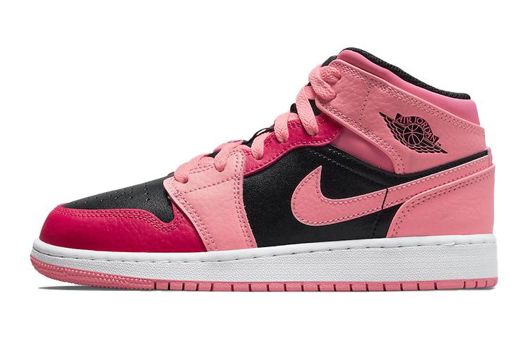 

Jordan 1 Mid Coral Chalk GS 554725-662 38.5
