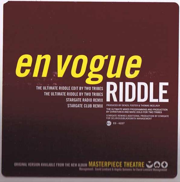 

12inch Record EN VOGUE - Riddle ED6227 Elektra 2000 US Dance & Electronica Used