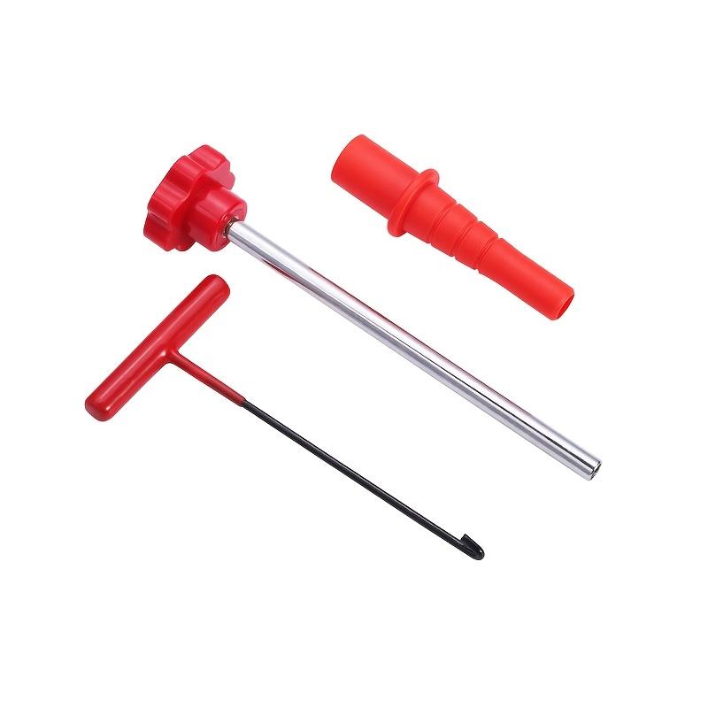 Tire Valve Core Tool Set for Cars and Motorcycles with Easy Screw On Assembly for Quick Valve Stem Replacement