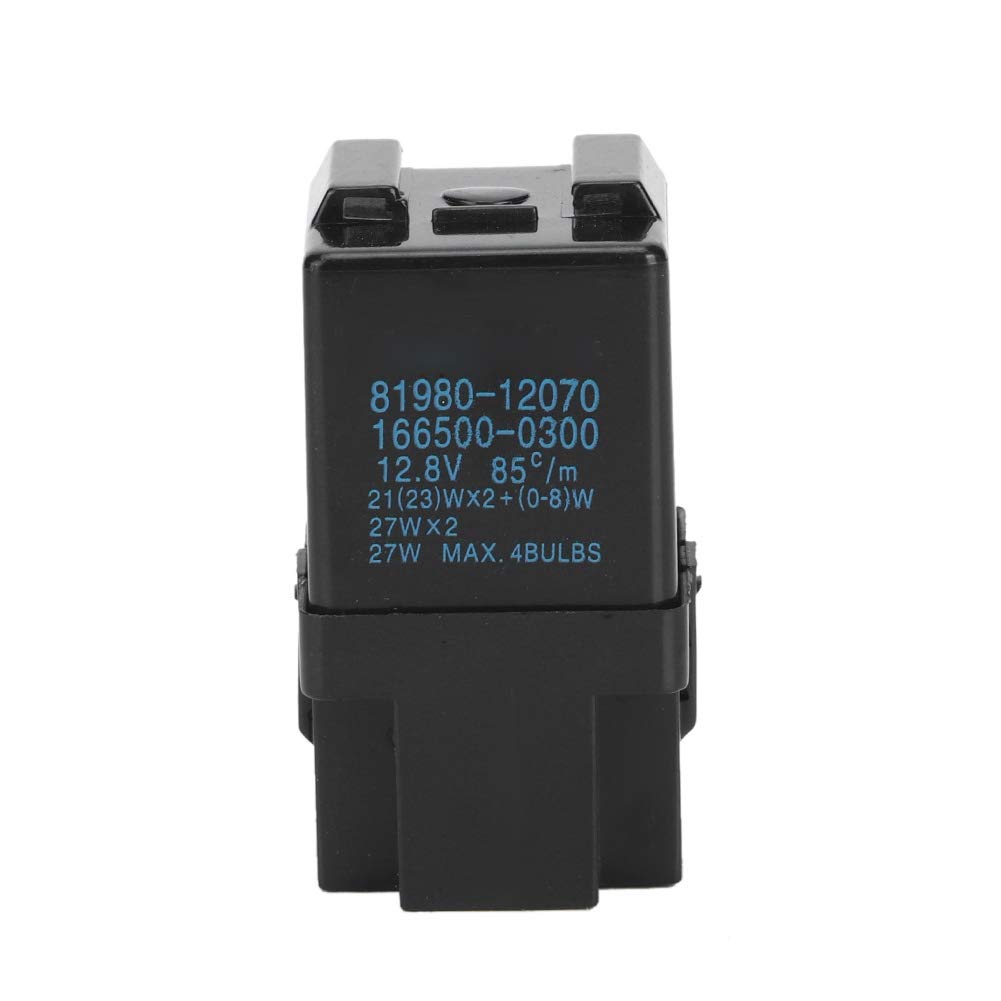 Compatible with KIMISS ABS Flasher Relay Turn Signal 81980-12070 Replacement Auto Accessory (Black)
