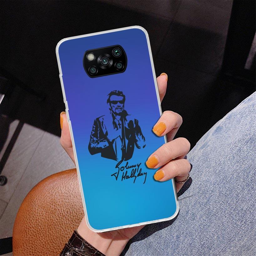 

Johnny Hallyday Music Phnoe Case for Xiaomi Poco X5 X6 X7 Pro X4 Gt F7 Ultra M8 M7 Redmi 15C 15 13C 13 12C 12 Unique Cover Coque Redmi 10