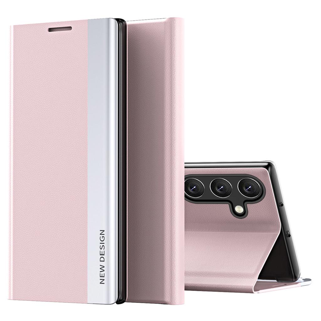 For Samsung Galaxy A25 5G (Global) (161.0x76.5x8.3mm) Case Drop-proof PC Shell+Leather Stand Phone Cover