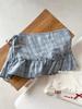 Korean Academy Style Plaid Ruffled High Waist Skirt