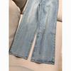 Damen Jeans Gerade Diamanten Hose Stretch Hohe Taille Gewaschen Mom Jeans Y2k Streetwear Hosen Vintage Denims Streetwear