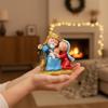 Cartoon-Style Nativity Tabletop Figurine Religious with