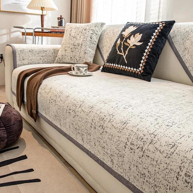 Nordic Chenille Sofa Cover Universal Non-Slip Couch Cover Towel Sofa Protective Mats for Living Room Decoration Sofas Cushion
