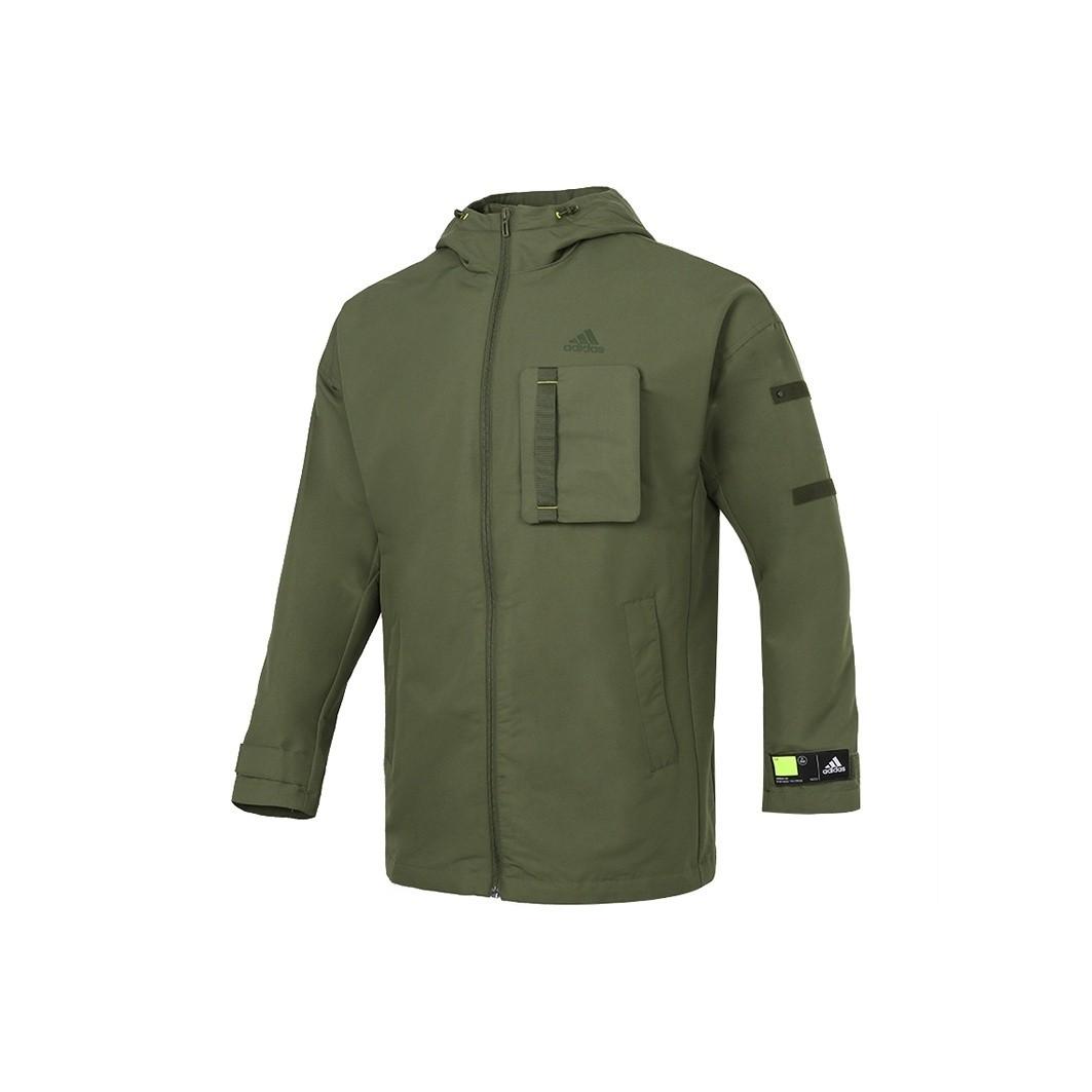 adidas Woven Hoodie Jacket Men s Green GP0990 S