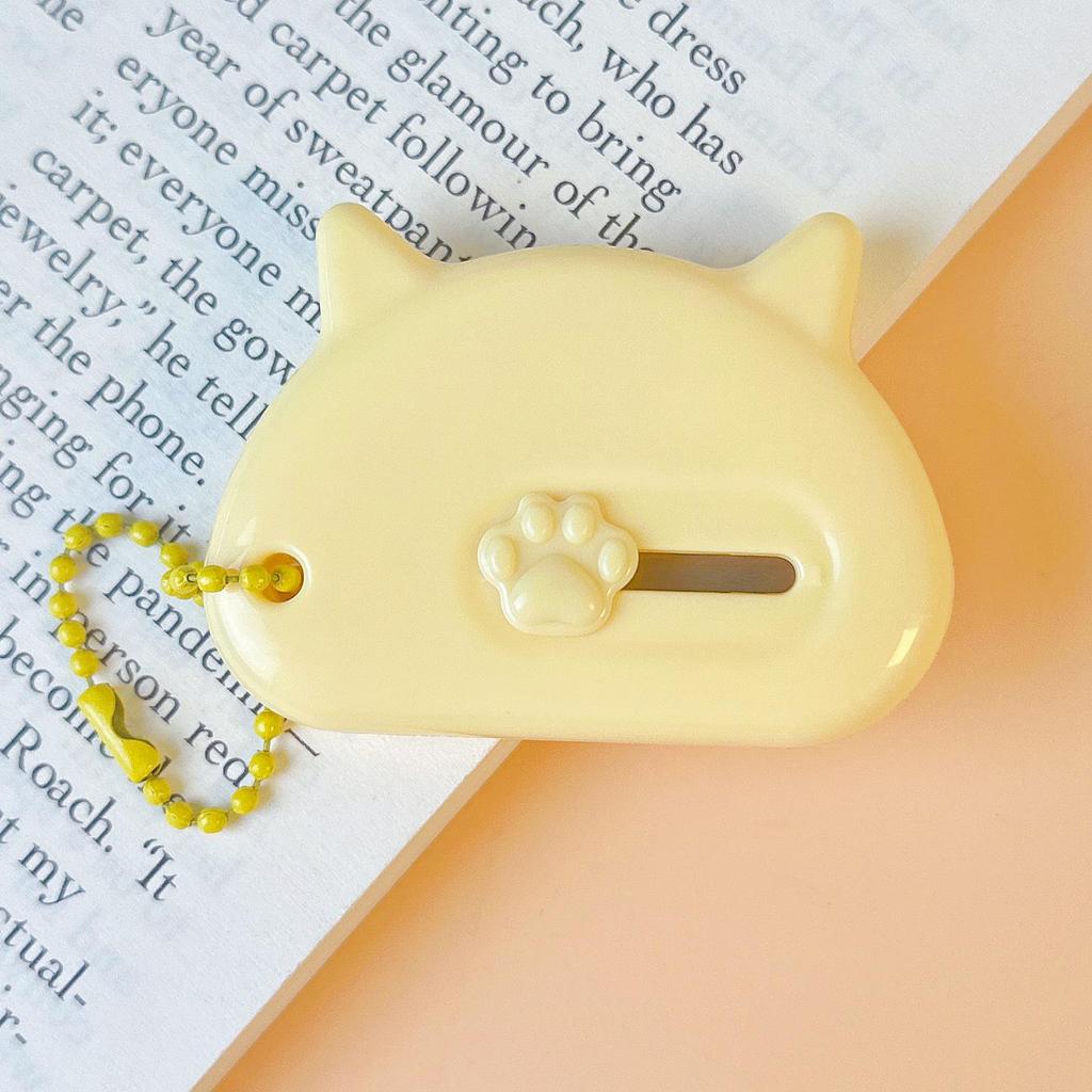 Süßes Kätzchen-Universalmesser in Bonbonfarbe - Mini Tragbarer Papierschneider
