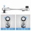 1 4 Drive Dual Head Ratchet Spanner Mini Quick Release Socket Bit Driver Maintenance Repair Tool Professional Hand Work