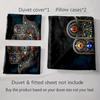 Colorful Hamsa Design Bedding Duvet Cover Sets Duvet Covers Pillowcases Gifts (1 * Duvet Cover 2 * Pillowcases, Without Duvet Insert)
