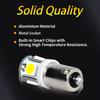 2/10 Pieces BA9S 180 Degree T4W H5W 5050 Grade A LED Chips 5SMD Bulbs for Car Backup Reverse Door Dome Turn Signal Reading Bulbs Bulbs 7