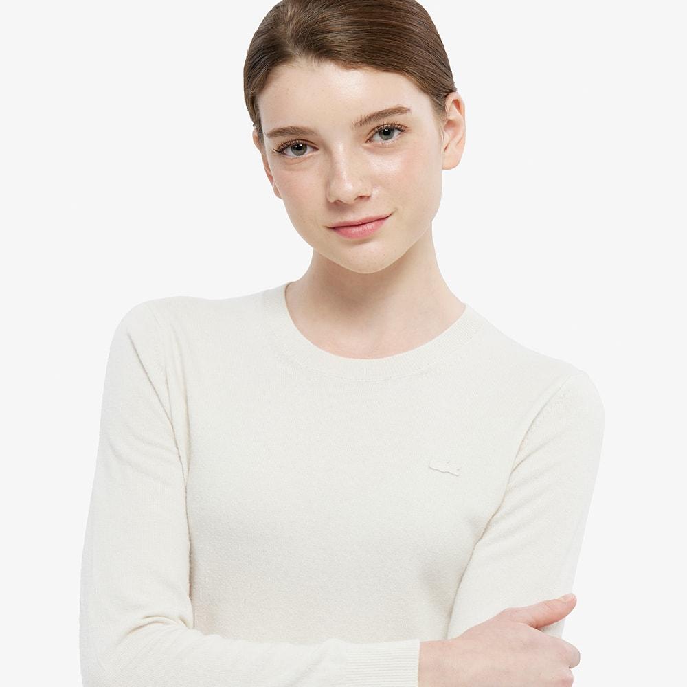 [lacoste] Women's Basic Crewneck Sweater AF294E-55NXFJ