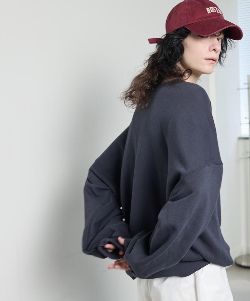 NUBELEU Dover Oversized Sweat Blue Charcoal