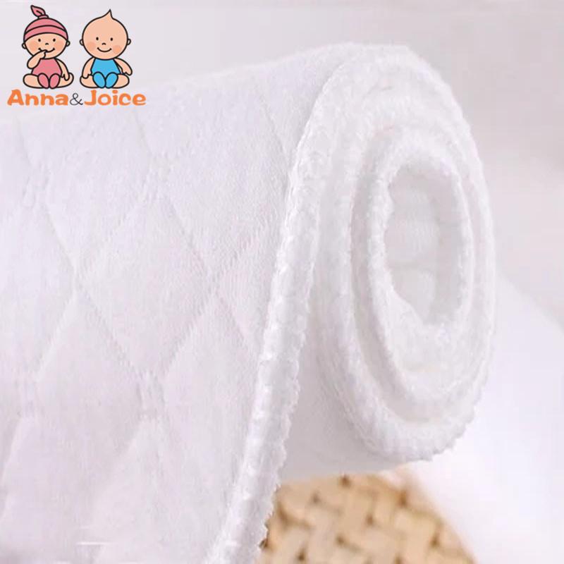 5Pieces Of Three-Layer Eco-Cotton Diapers For Babies, Cotton Diapers, Rewashable, Absorbent And Breathable, 32*12cm