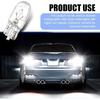 10 PCS T10 Halogen Bulbs, Dashboard Instrument Light, Side Light Replacement Bulbs, Universal for Most Cars (White)