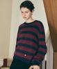 Wednesday Oasis For Woman British Hairy Wool Stripe Knit_Dark Purple(Wc25-Kn70)