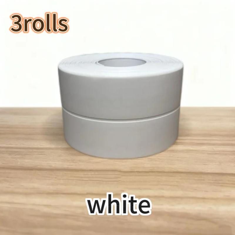1-3 Rolls Waterproof and Mold Proof Toilet Sealing Strip, Kitchen Bathroom Self-adhesive Sealing Tape, Bathroom Waterproof Tape