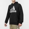 Adidas Large Logo Kangaroo Pocket Hoodie Men Hoodie Black GK9220