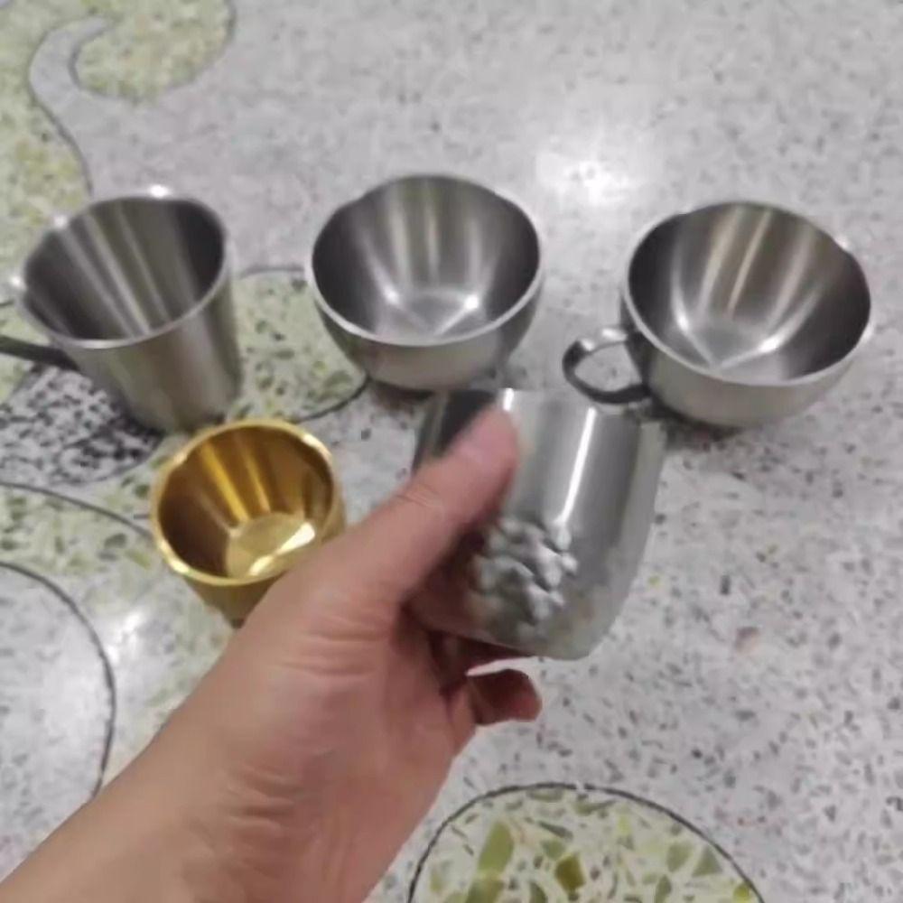 Odolný dvojitý šálek z nerezové oceli Nápojový šálek Nádobí Hrnky na víno Domov