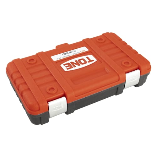 TONE 3130MP Socket Wrench Set, 9.5mm (3/8") Drive, Red, Includes 18 Pieces