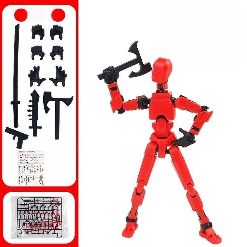 Creative Movable Shapeshift Robot 3D Printed Multi-Jointed Mannequin Action Model Doll Toy for Kids Christmas Decoration Gift
