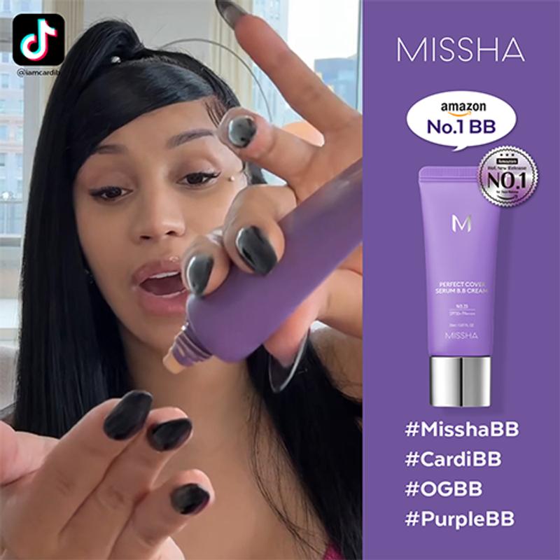 

[Missha] M Perfect Cover Serum BB Cream 50ml (4 Colors) #27 Honey Beige