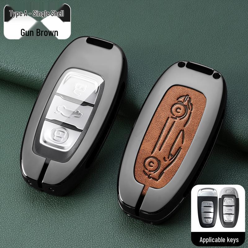 Metal Key Shell Set for Hongqi: HS5, HS7, H9, H5 Models (2019+) Key Case & Bag