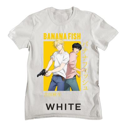 Banana Fish Ešas Lynksas Eidži Okumura Kortelė Anime Nauji Unisex Balti Unisex Marškinėliai