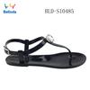 Sandals Pvc Women'S Flat Waterproof Outdoor Shiny Rhinestone Herringbone Sandals