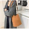 Bucket Bag - Chic Minimalist Shoulder and Crossbody Handbag for Women
